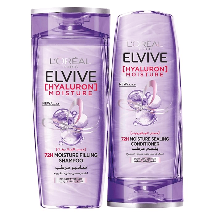 L'Oreal Elvive Hyaluron Moisture Shampoo + Conditioner - 400ml + 360ml - Pinoyhyper