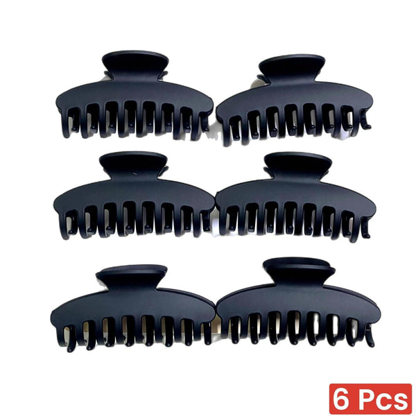Large Chic Styling Matte Hair Claw Clip - 6 Pcs (457812) - Pinoyhyper