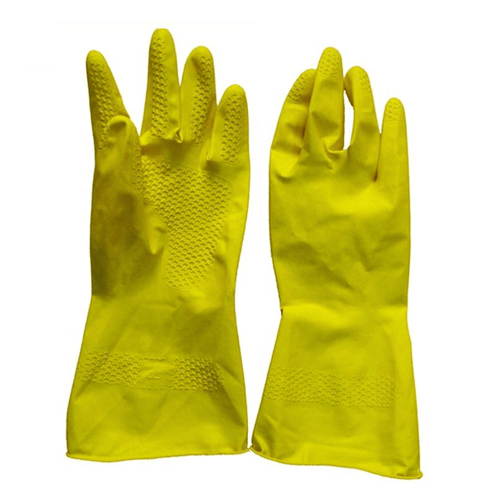 Latex Household Flock Lined Gloves Cleaning (Size - XL) - Pinoyhyper