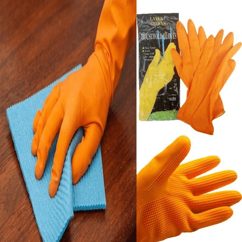 Latex Household Rubber Gloves Cleaning (Size - L) - Pinoyhyper