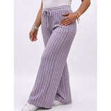 Classic Rib Knit Everyday Palazzo Pants - R1511
