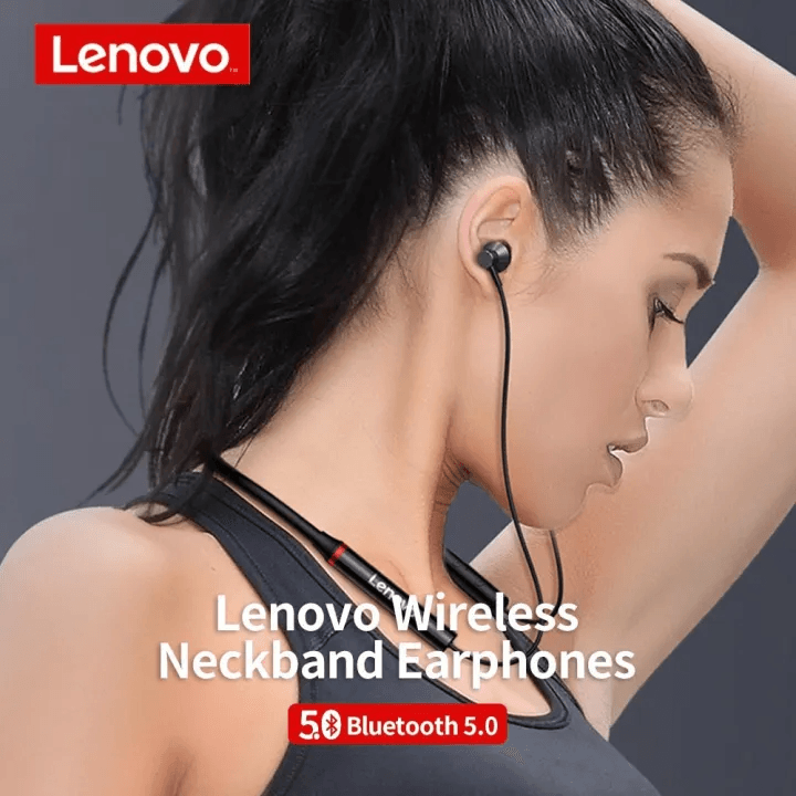 Lenovo HE05X Neckband Earphone - Pinoyhyper