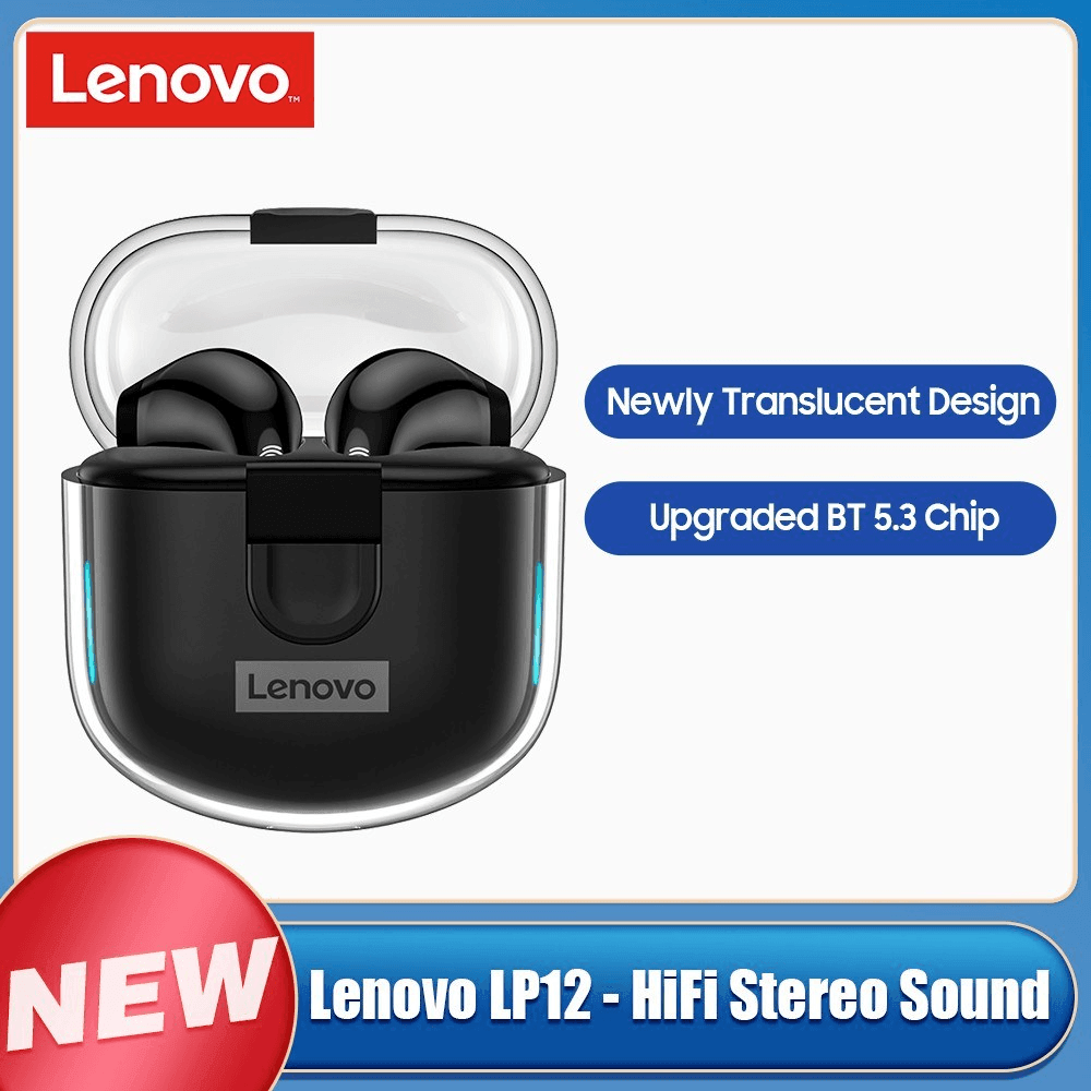 Lenovo Original True Wireless Earbuds BT V5.3 - LP12 - Pinoyhyper