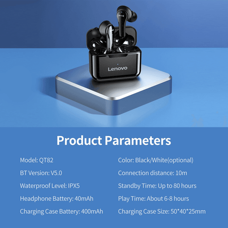 Lenovo Original True Wireless Earbuds - QT82 - Pinoyhyper
