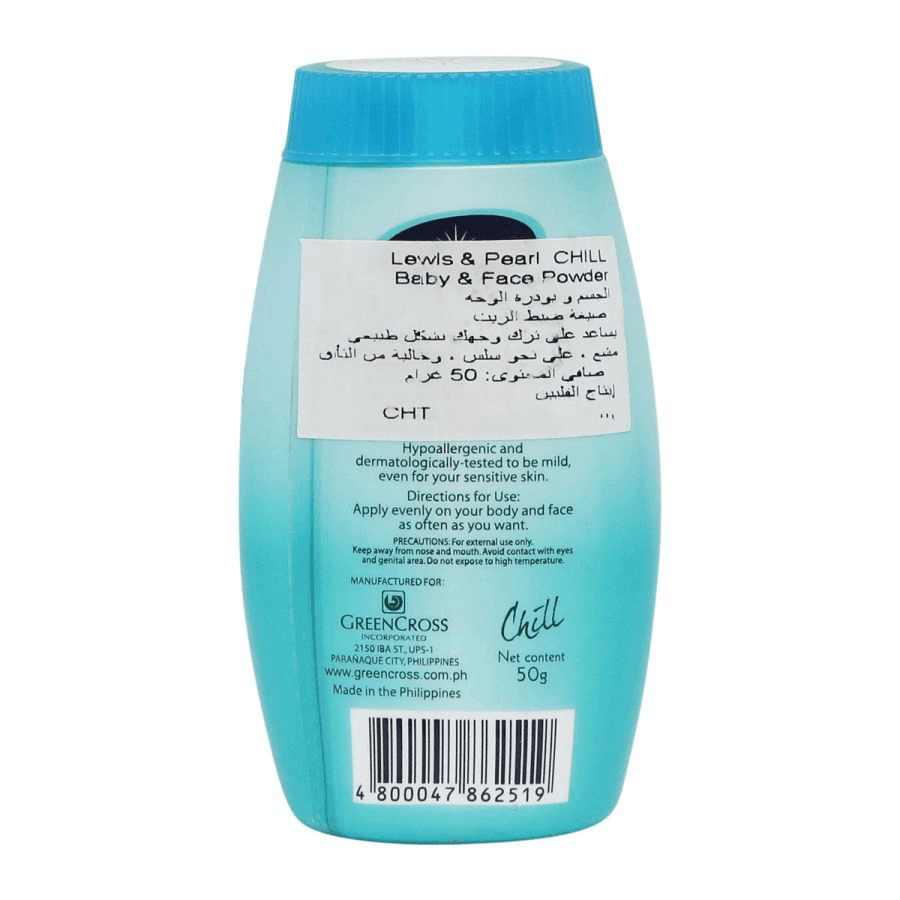Lewis & Pearl Chill Body & Face Powder - 50g - Pinoyhyper