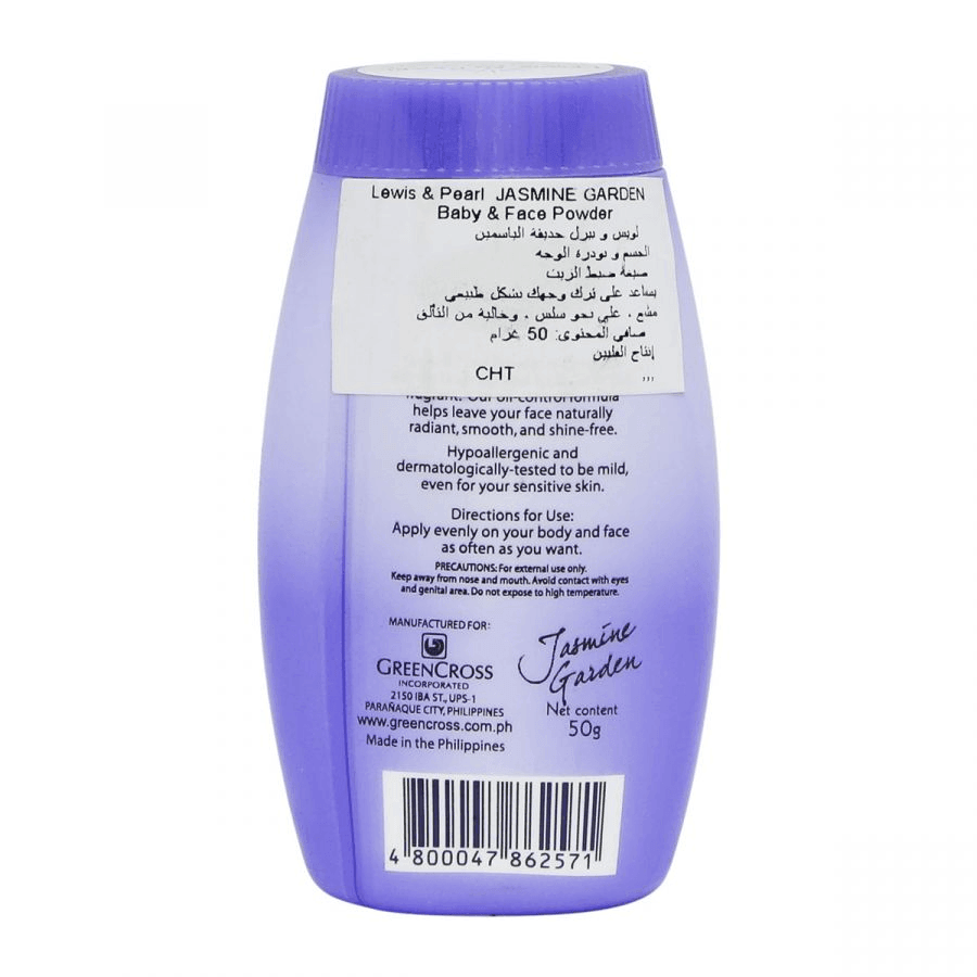 Lewis & Pearl Jasmine Garden Body & Face Powder - 50g - Pinoyhyper