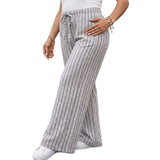 Classic Rib Knit Everyday Palazzo Pants - R1511