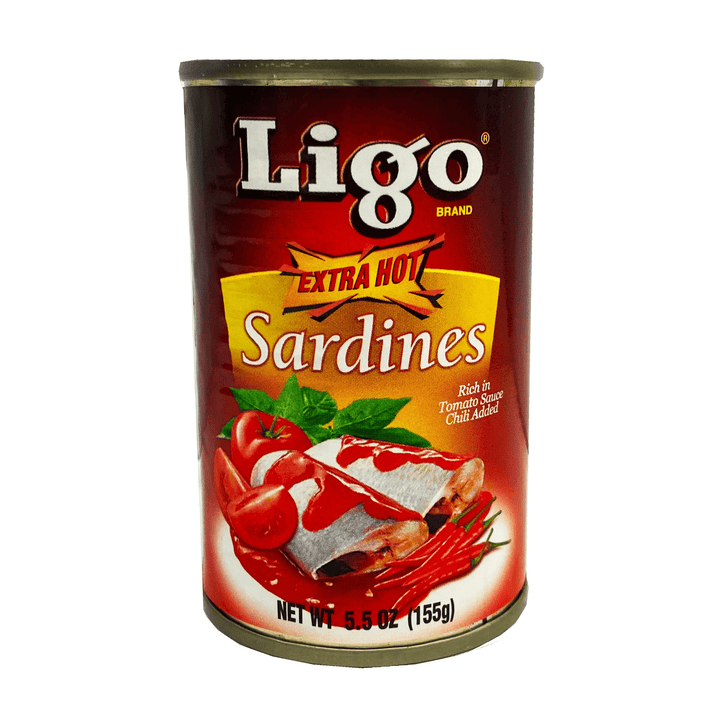 Ligo Extra Hot Sardines In Tomato Sauce With Chili - 155gm - Pinoyhyper