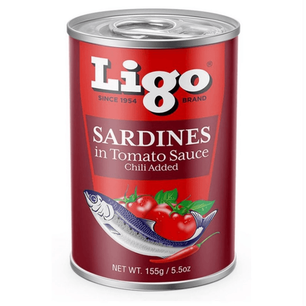 Ligo Red Sardines in Tomato Sauce with Chili 155gm - Pinoyhyper