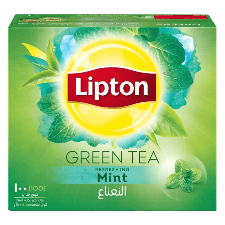 Lipton Natural Green Tea Mint - 100's Tea Bags - Pinoyhyper