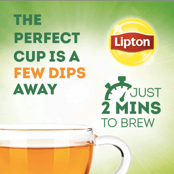 Lipton Natural Green Tea Mint - 100's Tea Bags - Pinoyhyper