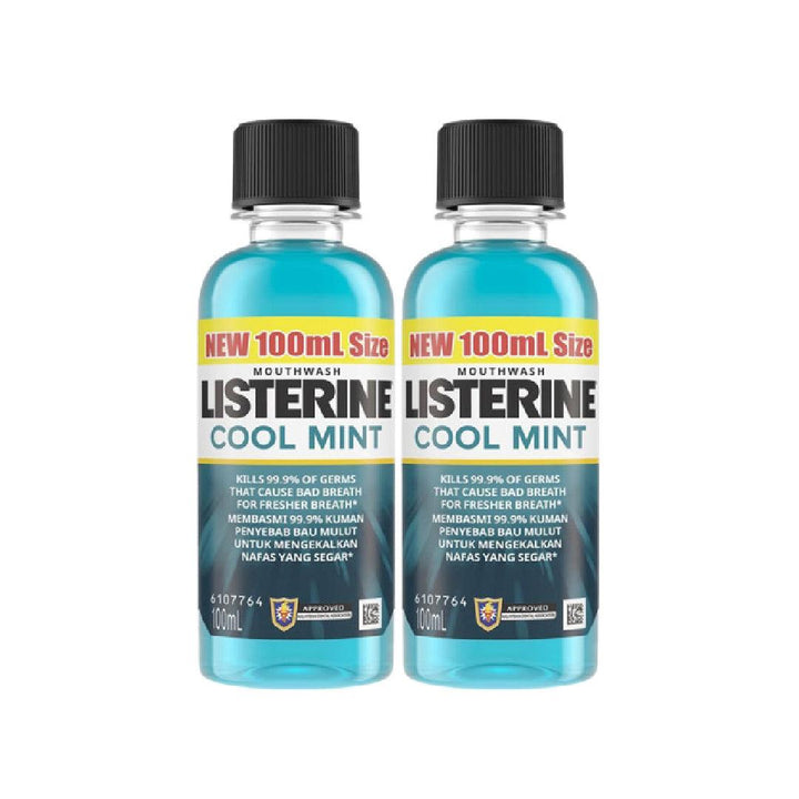 Listerine Mouthwash Cool Mint 100ml x 2 Pcs (Offer) - Pinoyhyper
