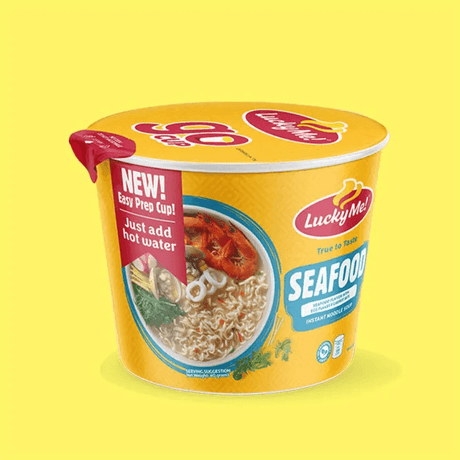 Lucky Me Go Cup Instant Noodle Soup Seafood - 40g - Pinoyhyper