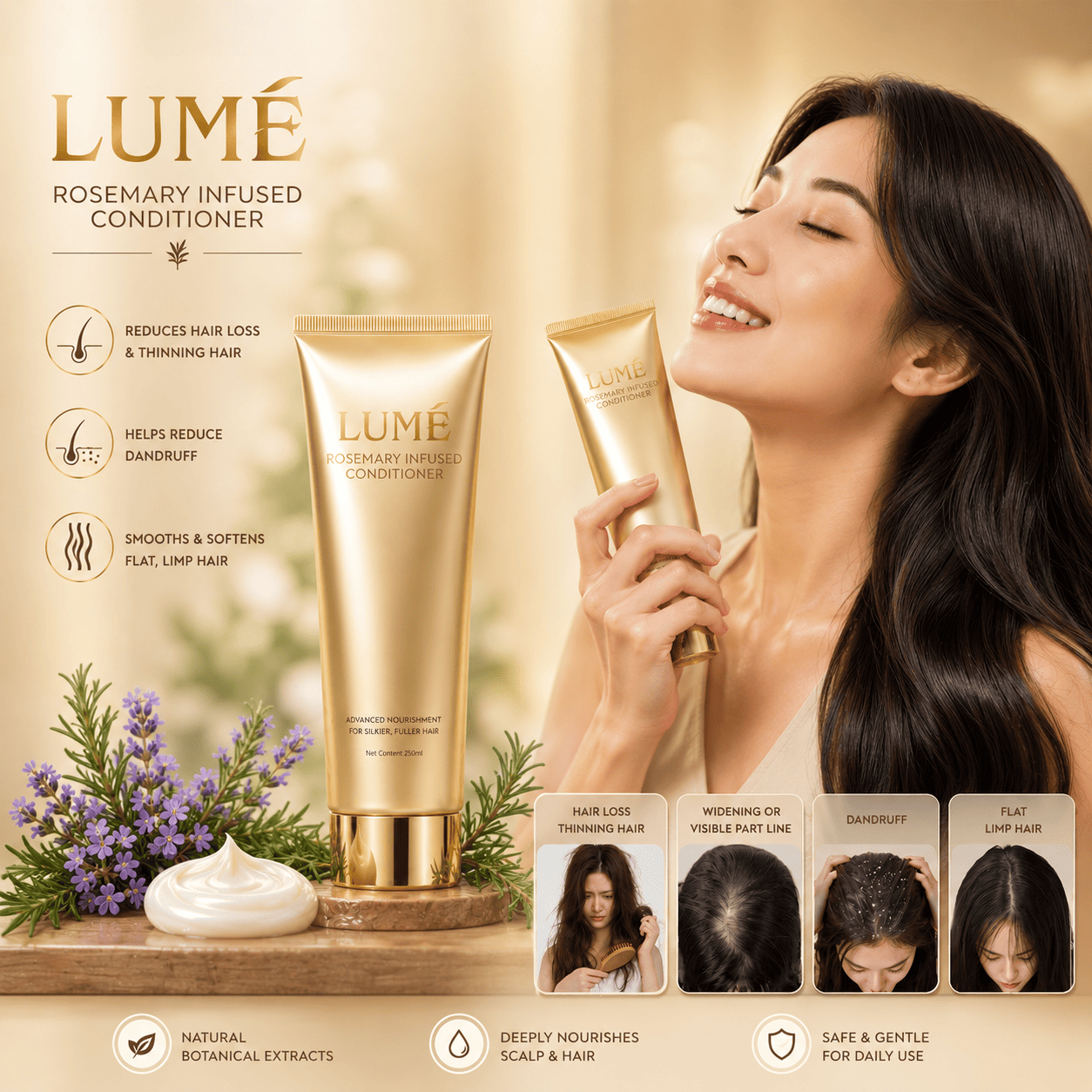 Lumei Rosemary Infused Conditioner - 255ml