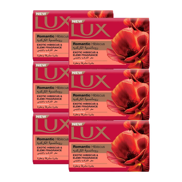 Lux Romantic Hibiscus Bar Soap - 6 x 170g - Pinoyhyper