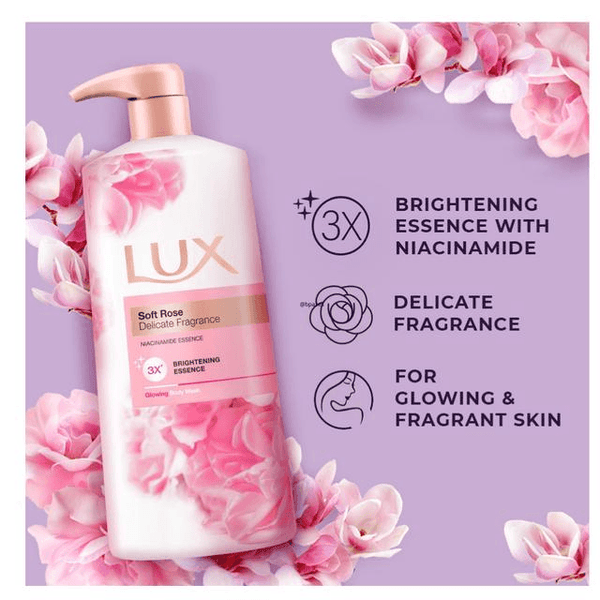 Lux Soft Rose Delicate Fragrance Body Wash - 500ml - Pinoyhyper