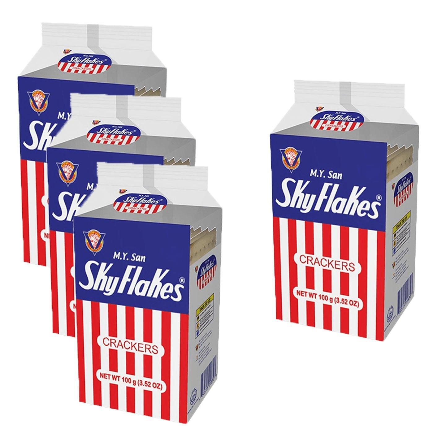 M.Y. San Sky Flakes Crackers - 100g (3+1) Offer - Pinoyhyper