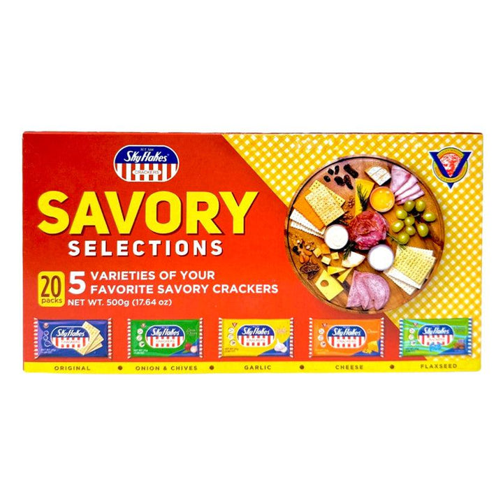 M.Y. San Sky Flakes Five Varieties Crackers Savory Selection - 500g - Pinoyhyper