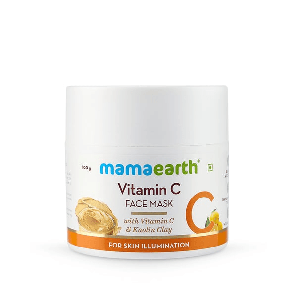 Mamaearth Face Mask With Vitamin C & Kaolin Clay - 100g - Pinoyhyper