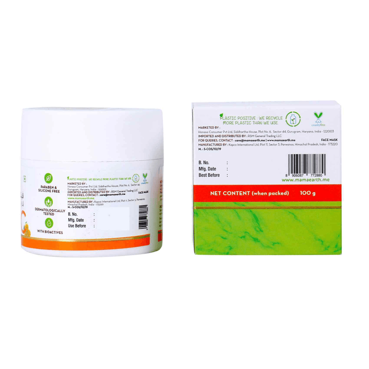 Mamaearth Face Mask With Vitamin C & Kaolin Clay - 100g - Pinoyhyper