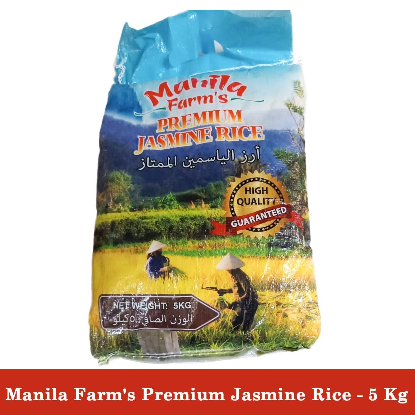 Premium Jasmine Rice Rice Manila Farm's Premium Jasmine Rice - 5 Kg – Pinoy Hyper Kuwait