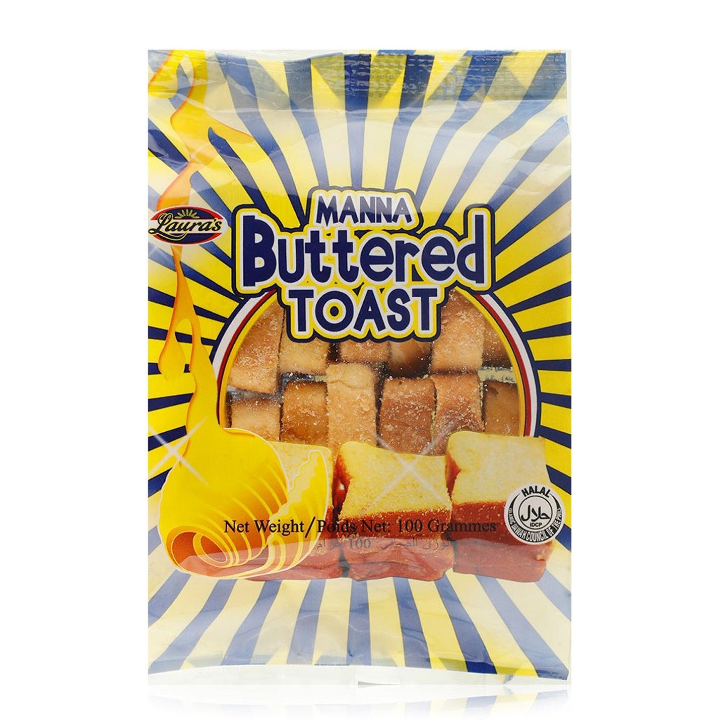 Buttered Manna Buttered Toast 100g (Small) - Lauras – Pinoy Hyper Kuwait