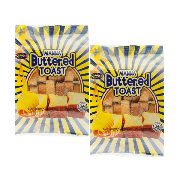 Manna Buttered Toast 100g (Small) - Lauras x 2 Pack - Pinoyhyper