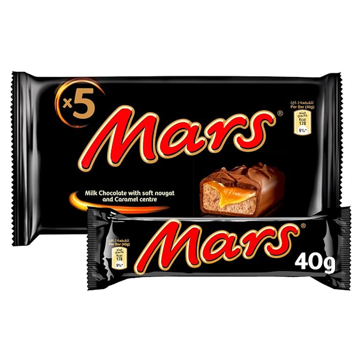 Mars Chocolate Bar Pack  - 5Pcs × 40g (200g)