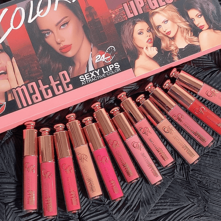 Matte Liquid Velvet Moisturizing Lip Gloss Long Lasting - 5.5ml × 12 Pcs - Pinoyhyper