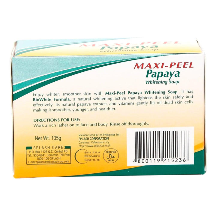 Maxi Peel Papaya Whitening Soap 135 gm - Pinoyhyper