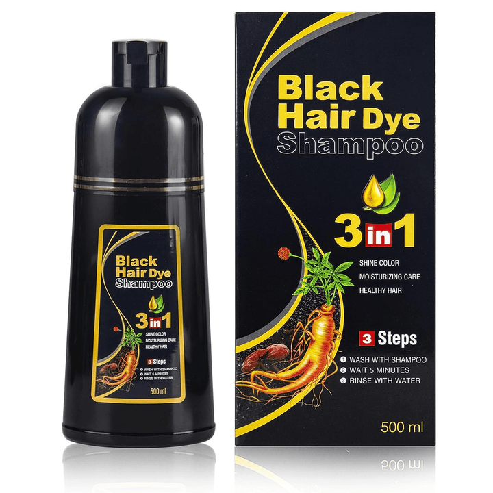 Meidu Hair Dye Shampoo 3 in 1 (1.0 Dark Black) - 500ml - Pinoyhyper