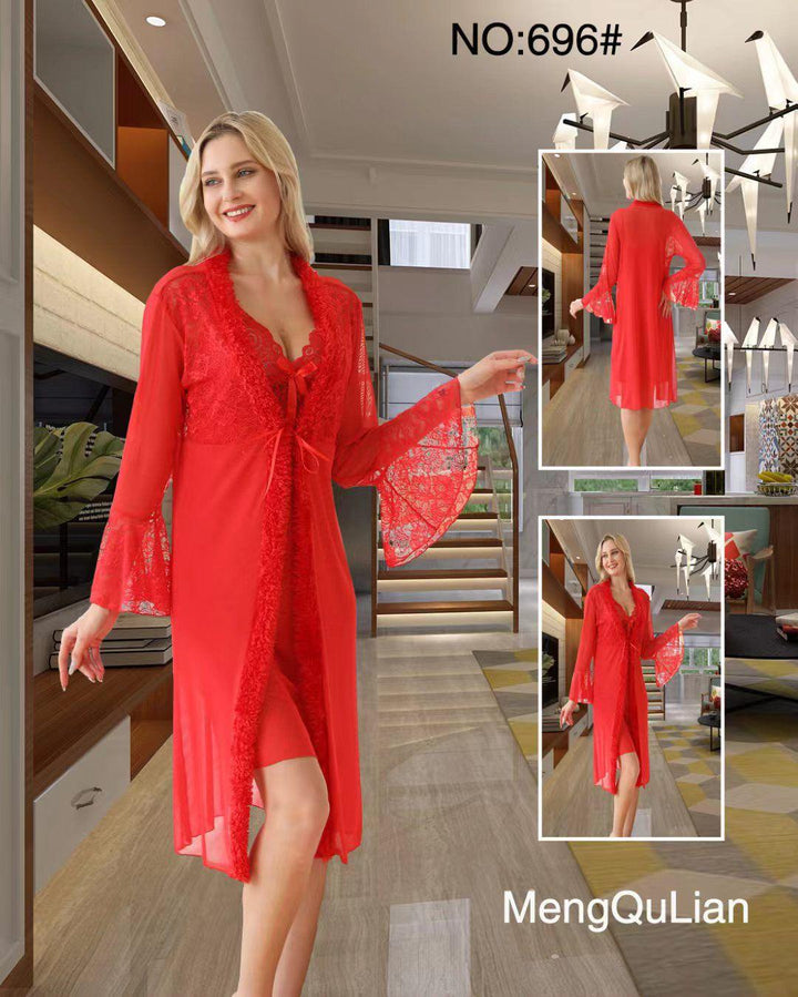 MengQulian Night Wear Free Size - 2pcs Set 696 - Pinoyhyper