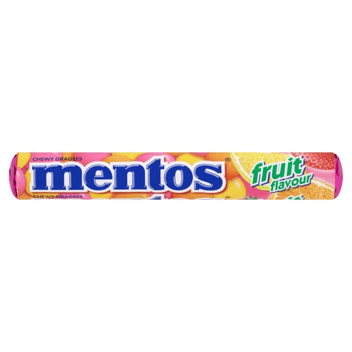 Mentos Chewy Dragees Fruit Flavour - 14pcs - Pinoyhyper