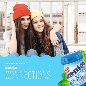Mentos Pure Fresh Sugar Free Chewing Gum Fresh Mint - 32Pcs - Pinoyhyper