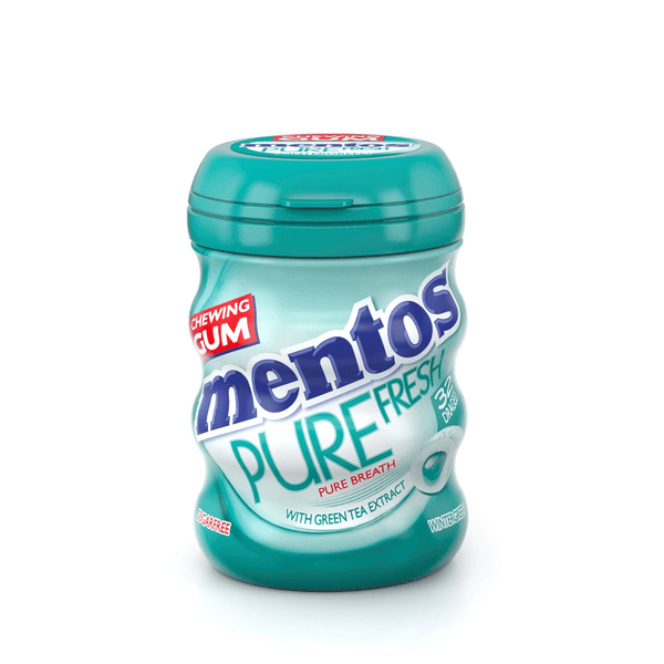 Mentos Pure Fresh Sugar Free Chewing Gum Wintergreen - 32Pcs - Pinoyhyper
