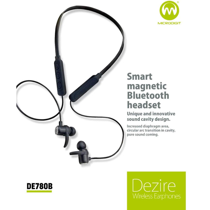 Microdigit Dezire Sports Wireless Earphone - DE780B - Pinoyhyper