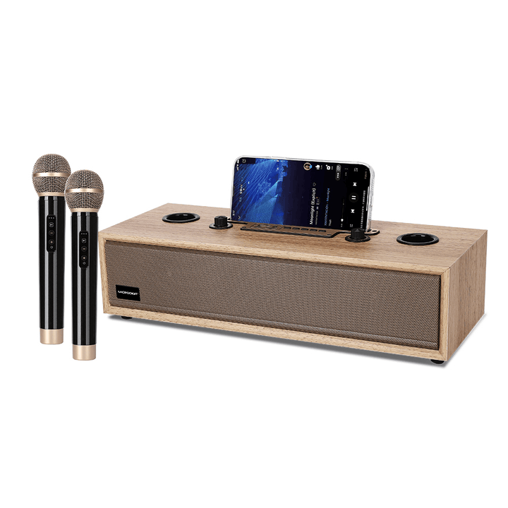 Microdigit Double Mic Karaoke Portable BT Speaker With Microphone - MD674PS - Pinoyhyper