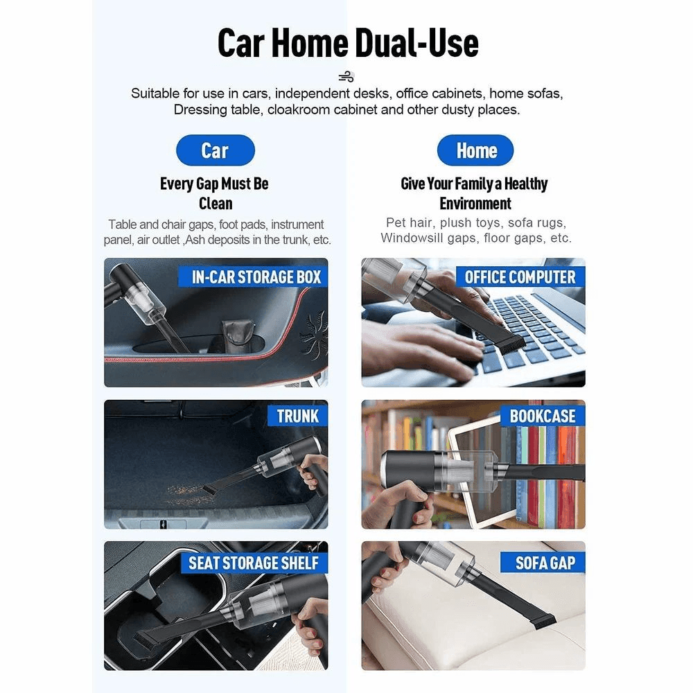 Mini Portable 2 In 1 Vacuum Cleaner XR-2304 - Pinoyhyper