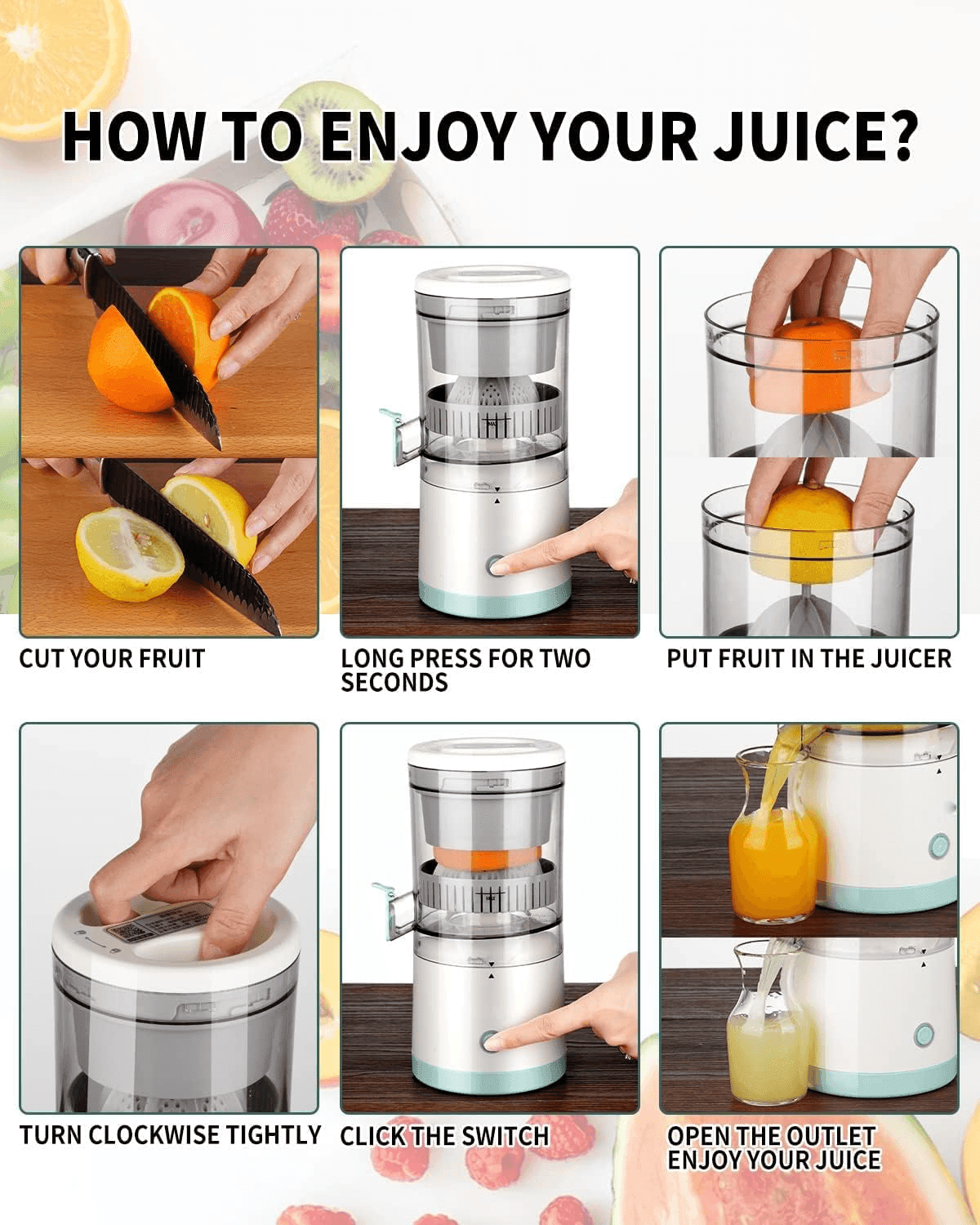 Mini Portable USB Citrus Juicer YZJ-001 - Pinoyhyper