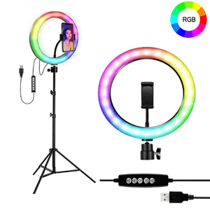 MJ-26 RGB LED Soft Ring Light With Stand-Selfie Light - Pinoyhyper