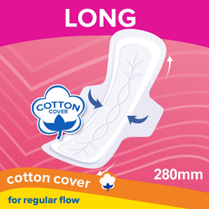 Modess Cottony Soft Cover Long Body Adapt With Wings 8 Pads - Pinoyhyper