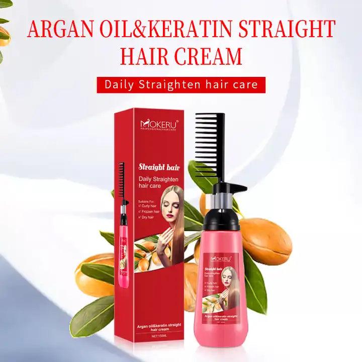 Mokeru Argan Oil & Keratin Straight Hair Cream - 150ml - Pinoyhyper