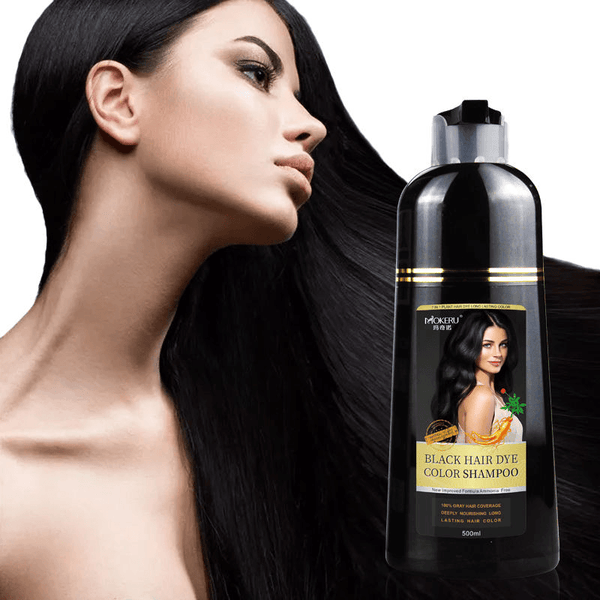 Mokeru Black Hair Dye Color Shampoo - 500ml - Pinoyhyper