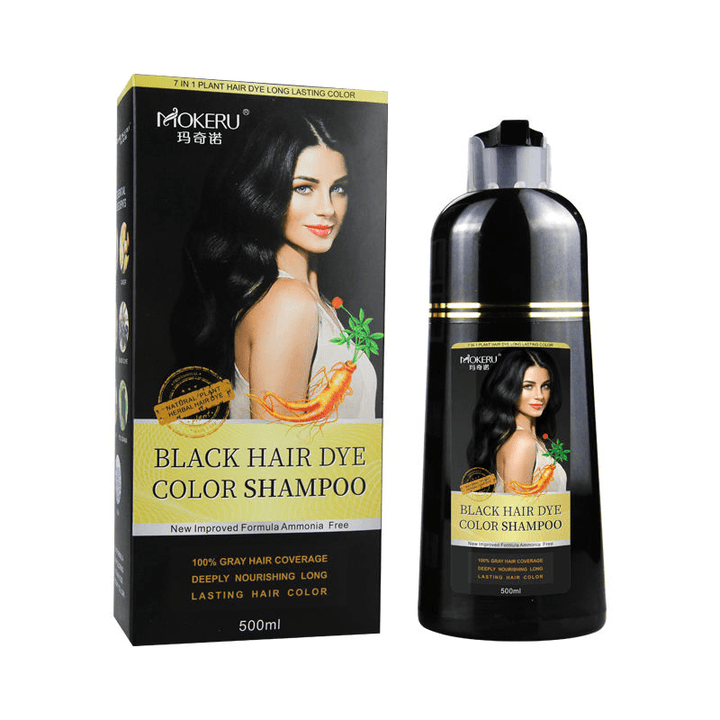 Mokeru Black Hair Dye Color Shampoo - 500ml - Pinoyhyper