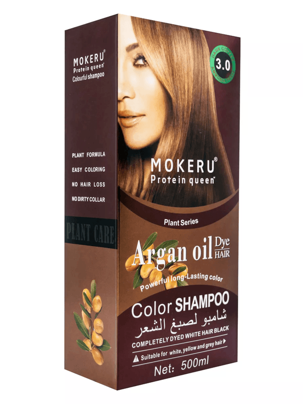 Mokeru Protein Queen Argan Oil Hair Color Shampoo - 500ml - Pinoyhyper