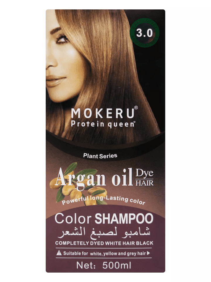 Mokeru Protein Queen Argan Oil Hair Color Shampoo - 500ml - Pinoyhyper