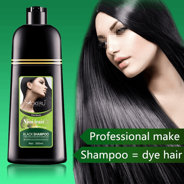 MOKERU Shampoo Noni Fruit Black Hair Dye - 500ml - Pinoyhyper
