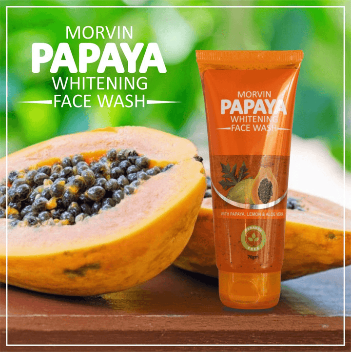 Morvin Papaya Whitening Face Wash - 70g - Pinoyhyper