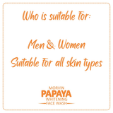 Morvin Papaya Whitening Face Wash - 70g - Pinoyhyper