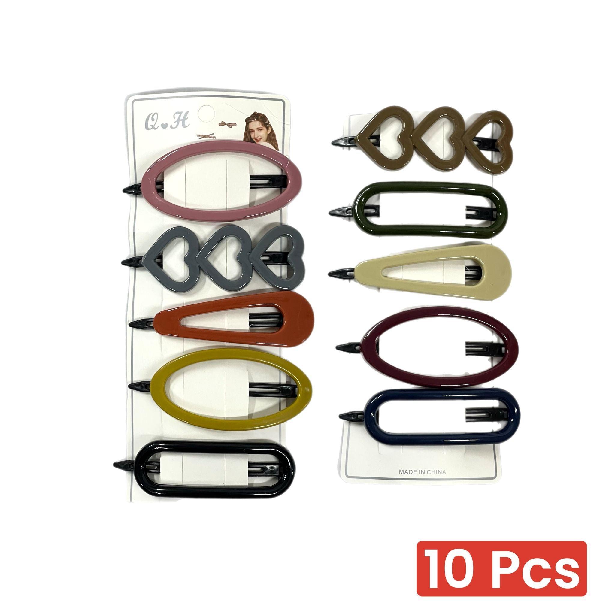 Multi Design Hair Clips - 10 Pcs (5841532) - Pinoyhyper